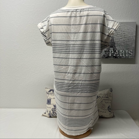 Ellison | white striped tunic top size S - Picture 6 of 9